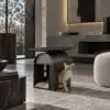 20 Минималистичная кожаная лежанка для питомца